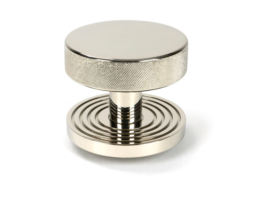 Polished Nickel Brompton Centre Door Knob (Beehive)