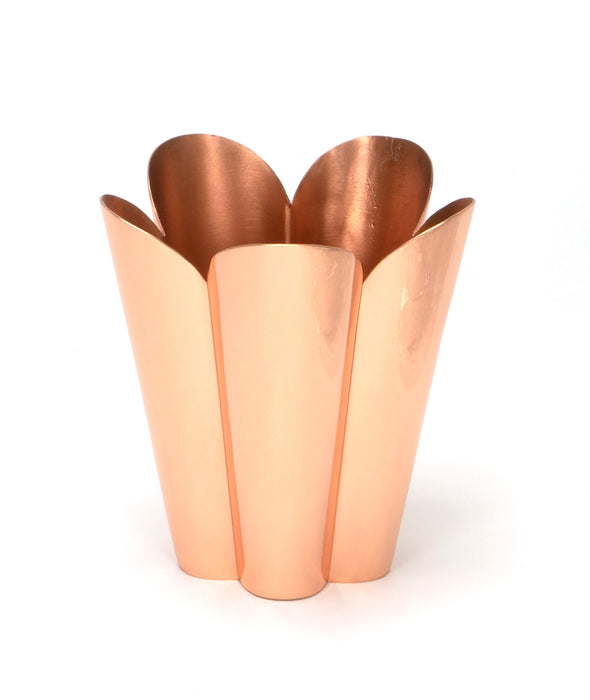 Smooth Copper Flora Pot - Small
