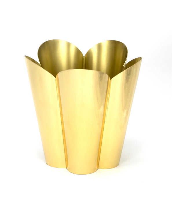 Smooth Brass Flora Pot - Large