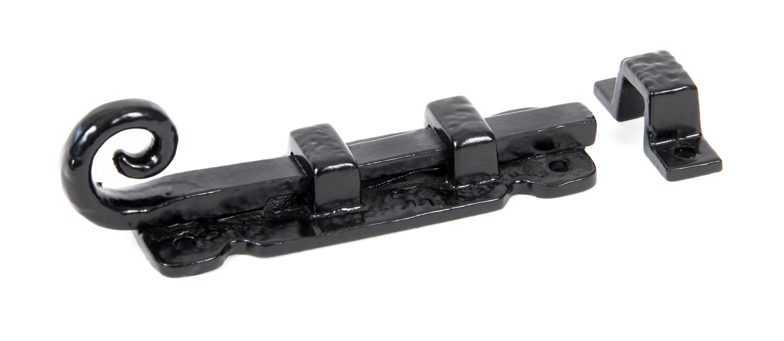 Black 4" Straight Monkeytail Bolt