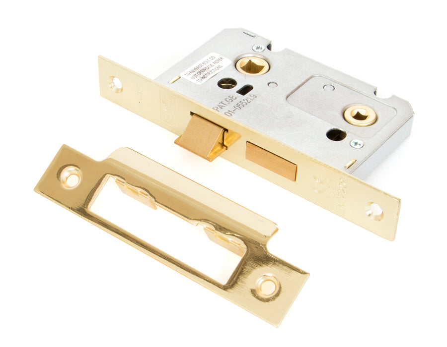 Electro Brassed 2_" Bathroom Mortice Lock