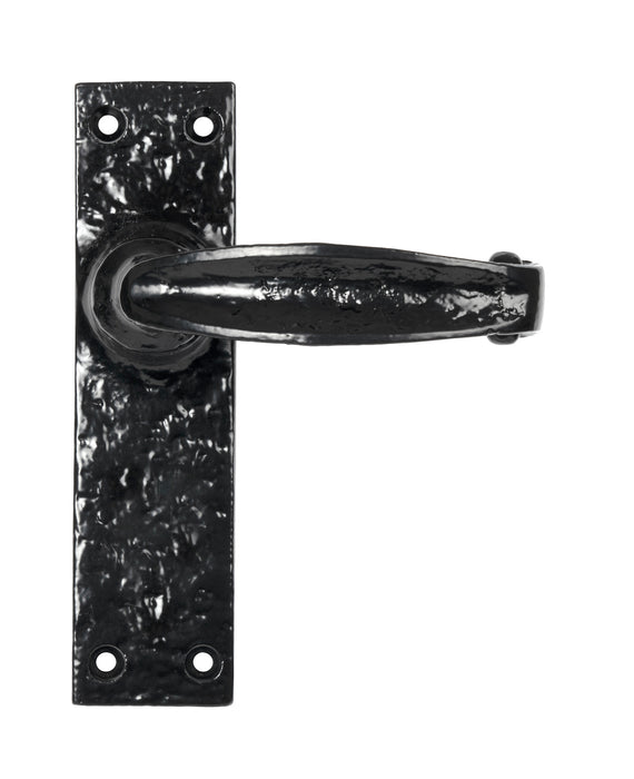 Black Lever Latch Set