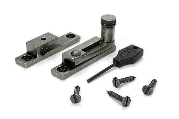 Pewter Brompton Quadrant Fastener - Narrow