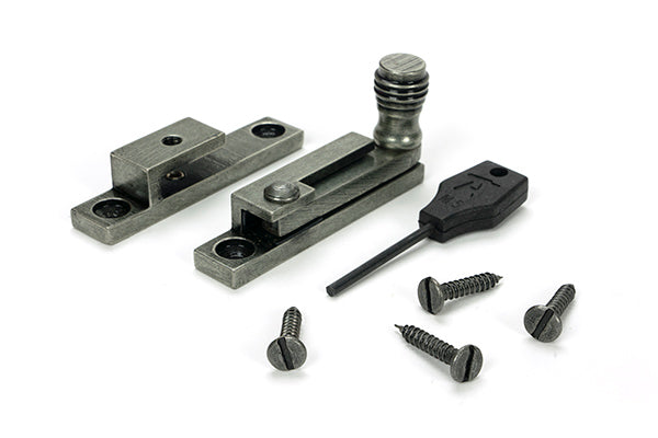 Pewter Prestbury Quadrant Fastener - Narrow