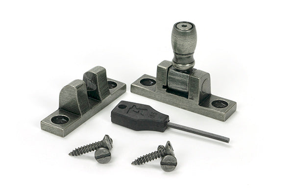 Pewter Mushroom Brighton Fastener - Narrow (Square)