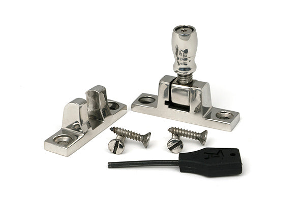 Polished Marine SS (316) Mushroom Brighton Fastener - Narrow (Square)