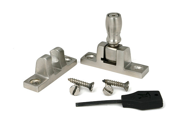 Satin Marine SS (316) Mushroom Brighton Fastener - Narrow (Square)
