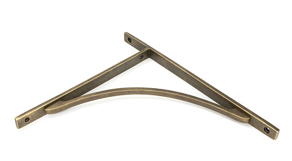 Burnished Brass Apperley Shelf Bracket (314mm x 250mm)