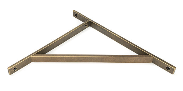 Burnished Brass Chalfont Shelf Bracket (314mm x 250mm)