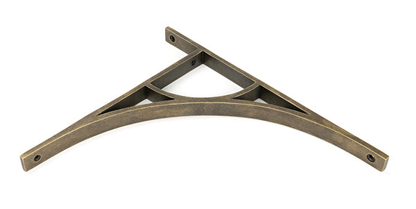 Burnished Brass Tyne Shelf Bracket (314mm x 250mm)