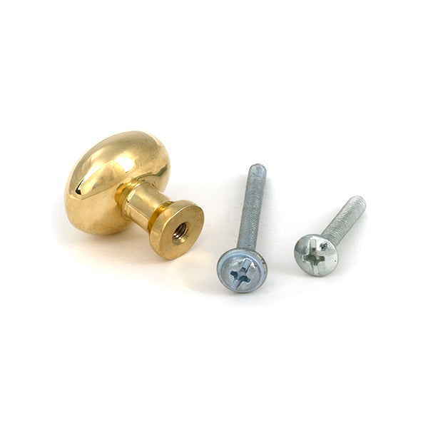 Polished Brass Moore Cabinet Knob - 25mm