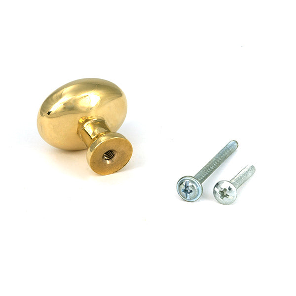Polished Brass Moore Cabinet Knob - 32mm