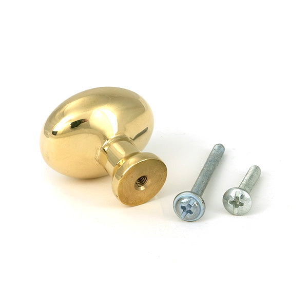 Polished Brass Moore Cabinet Knob - 38mm