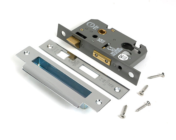 Polished SS 2½" Euro Profile Sash Lock