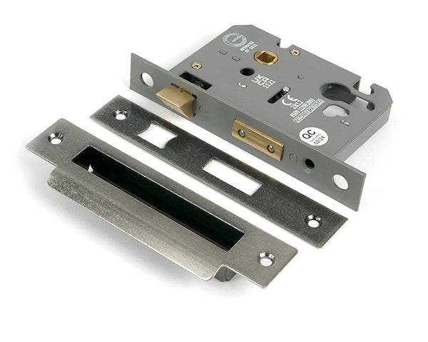 Pewter 3" Euro Profile Sash Lock