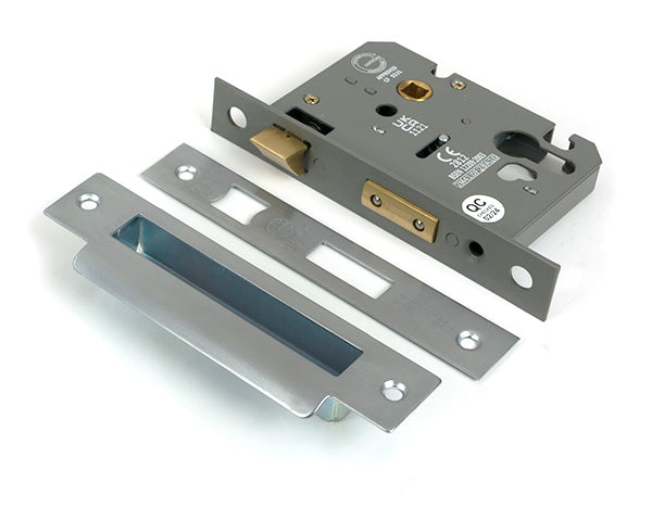 Satin Chrome 3" Euro Profile Sash Lock