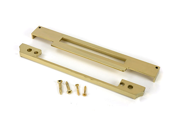 Polished Brass ½" Rebate Kit for Euro Din Sash Lock