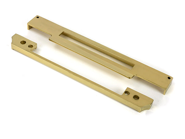 Polished Brass ½" Rebate Kit for Euro Din Sash Lock