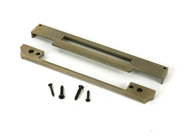 Aged Brass ½" Rebate Kit for Euro Din Sash Lock