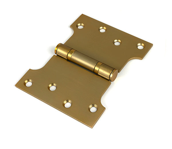 Satin Brass 4" x 3" x 5" Parliament Hinge (pair) ss