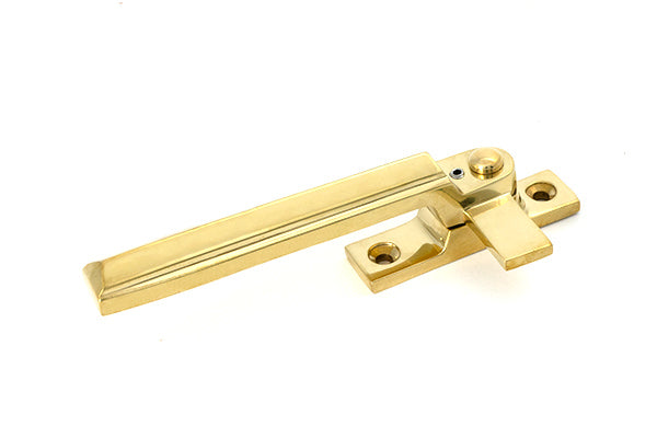 Polished Brass Locking Art Deco Fastener - LH