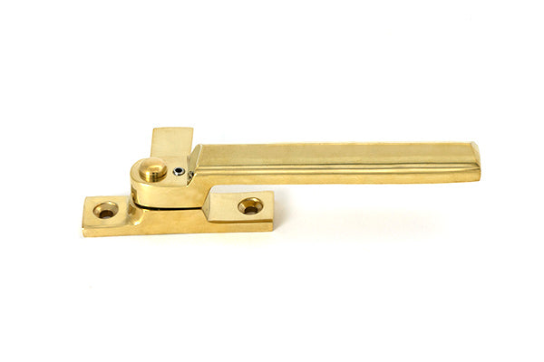 Polished Brass Locking Art Deco Fastener - LH