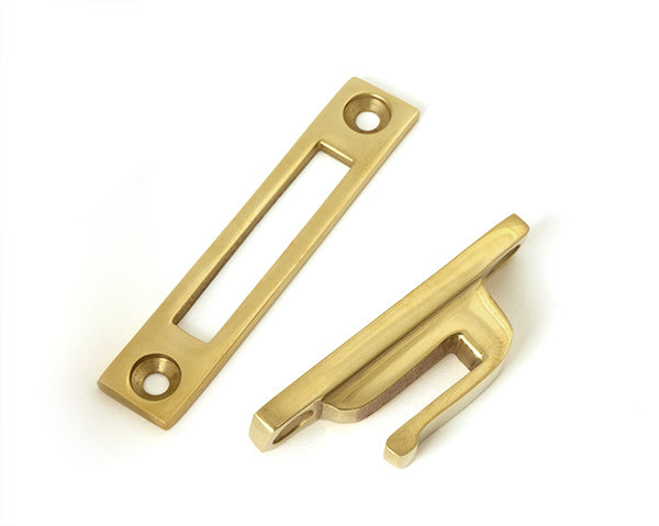 Polished Brass Locking Art Deco Fastener - LH