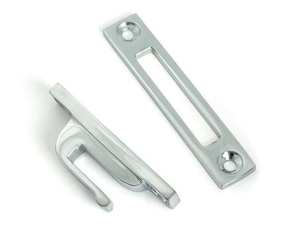 Polished Chrome Locking Art Deco Fastener - LH