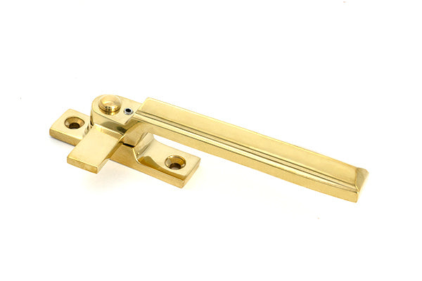 Polished Brass Locking Art Deco Fastener - RH