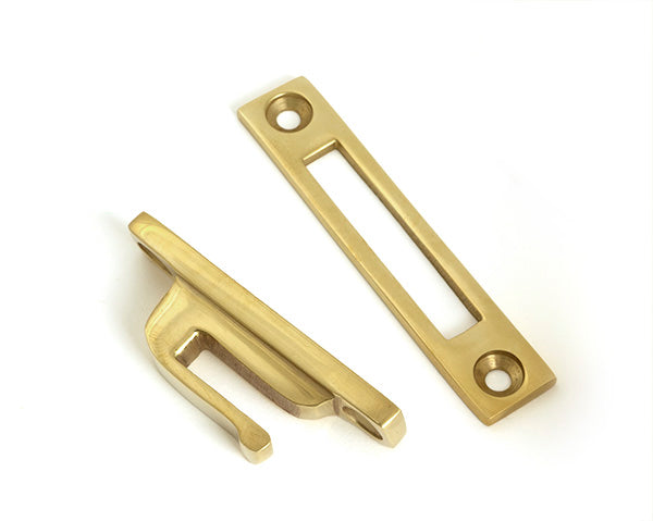 Polished Brass Locking Art Deco Fastener - RH