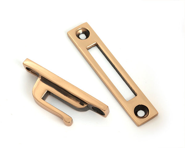 Polished Bronze Locking Art Deco Fastener - RH