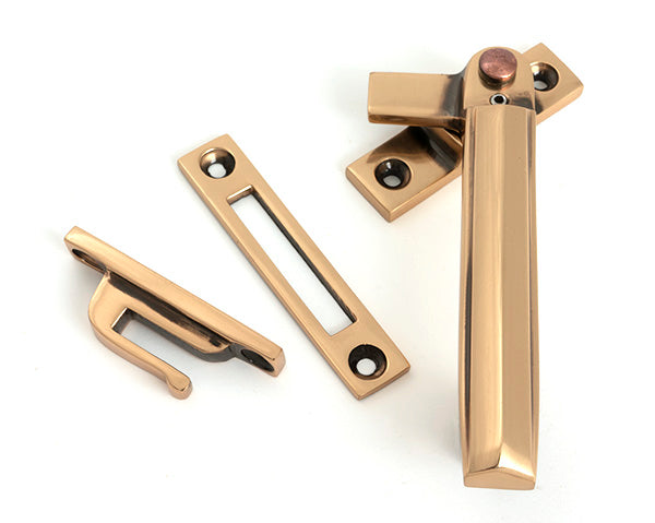 Polished Bronze Locking Art Deco Fastener - RH