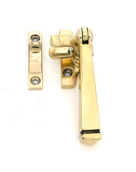 Polished Brass Night-Vent Locking Avon Fastener (Steel Window)