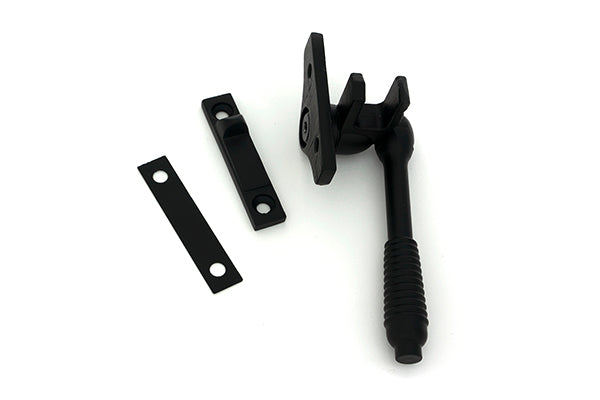 Matt Black Night-Vent Locking Reeded Fastener (Steel Window)