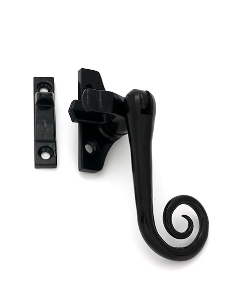 Black Night-Vent Locking Monkeytail Fastener (Steel Window)