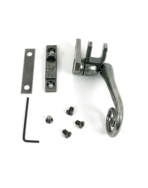 Pewter Night-Vent Locking Monkeytail Fastener (Steel Window)