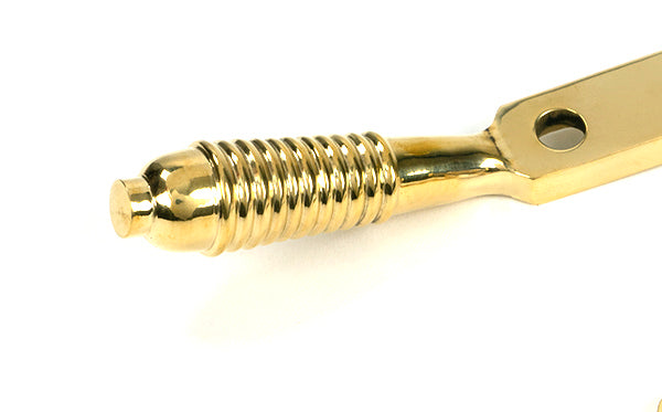 Polished Brass 8" Reeded Stay (Steel Window)