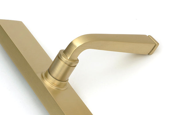 Satin Brass Avon Slimline Lever Espag. Lock Set