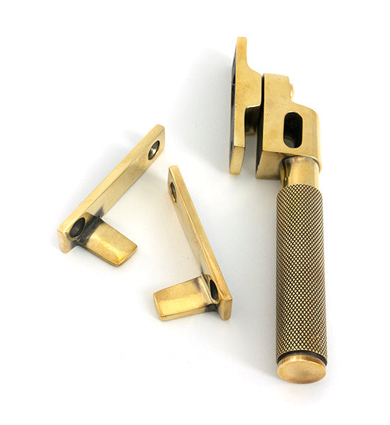 Aged Brass Night-Vent Locking Brompton Fastener