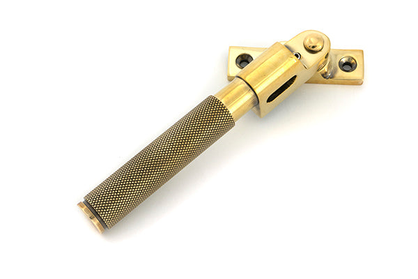 Aged Brass Night-Vent Locking Brompton Fastener