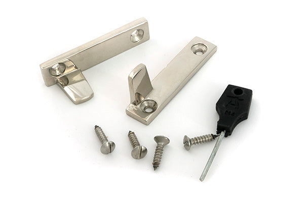 Polished Nickel Night-Vent Locking Brompton Fastener