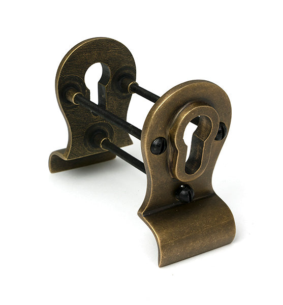 Burnished Brass 50mm Euro Door Pull (Back to Back fixings)