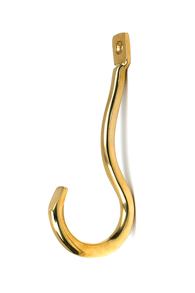 Polished Brass Anchor Coat Hook