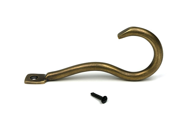 Burnished Brass Anchor Coat Hook