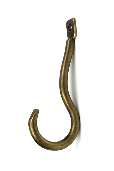 Burnished Brass Anchor Coat Hook