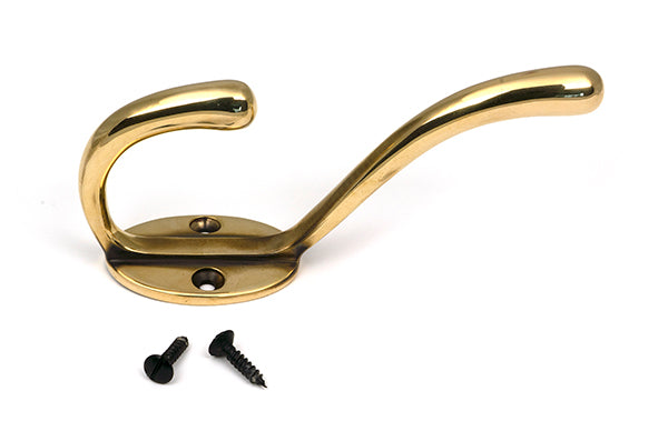Aged Brass Newbury Hat & Coat Hook