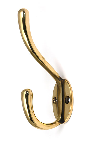 Aged Brass Newbury Hat & Coat Hook
