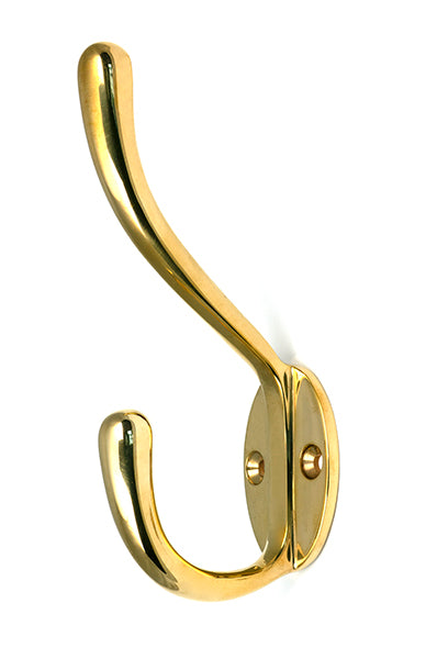 Polished Brass Newbury Hat & Coat Hook