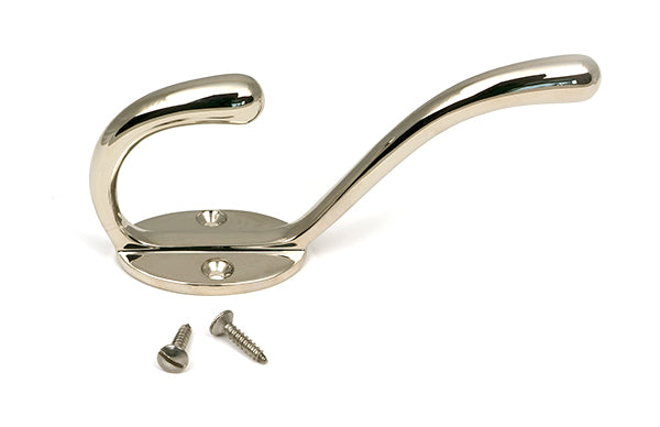 Polished Nickel Newbury Hat & Coat Hook