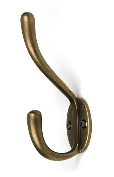 Burnished Brass Newbury Hat & Coat Hook